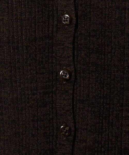 BEAUTY&YOUTH UNITED ARROWS / ビューティー&ユース ユナイテッドアローズ カーディガン・ボレロ | ポリエステルブレンド メランジリブ カーディガン ウォッシャブル | 詳細30