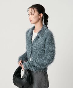 BEAUTY&YOUTH UNITED ARROWS / ビューティー&ユース ユナイテッドアローズ カーディガン・ボレロ | ポリエステル シャギーカーディガン ウォッシャブル