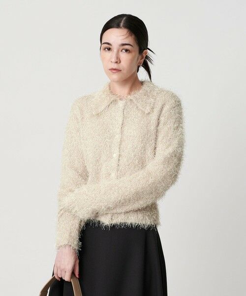 BEAUTY & YOUTH UNITED ARROWS/ビューティー&ユース ユナイテッドアローズ ポリエステル シャギーカーディガン ウォッシャブル OFF WHITE FREE BEAUTY & YOUTH UNITED ARROWS/ビューティー&ユース ユナイテッドアローズ ポリエステル シャギーカーディガン ウォッシャブル OFF WHITE FREE