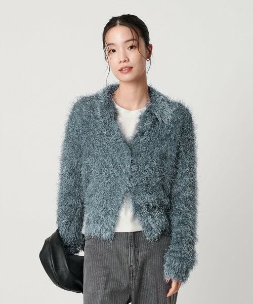 BEAUTY&YOUTH UNITED ARROWS / ビューティー&ユース ユナイテッドアローズ カーディガン・ボレロ | ポリエステル シャギーカーディガン ウォッシャブル | 詳細20