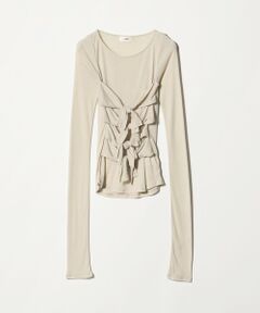 BEAUTY&YOUTH UNITED ARROWS / ビューティー&ユース ユナイテッドアローズ Tシャツ | ＜muller of yoshiokubo＞フロントリボン トップス