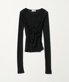 BEAUTY&YOUTH UNITED ARROWS / ビューティー&ユース ユナイテッドアローズ Tシャツ | ＜muller of yoshiokubo＞フロントリボン トップス