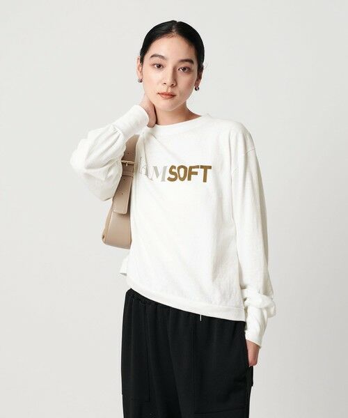 BEAUTY&YOUTH UNITED ARROWS / ビューティー&ユース ユナイテッドアローズ Tシャツ | 【別注】＜Americana＞ロゴロングスリーブTシャツ | 詳細2