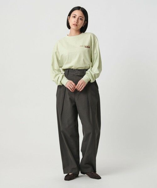 BEAUTY&YOUTH UNITED ARROWS / ビューティー&ユース ユナイテッドアローズ Tシャツ | 【別注】＜Americana＞ロゴロングスリーブTシャツ | 詳細9