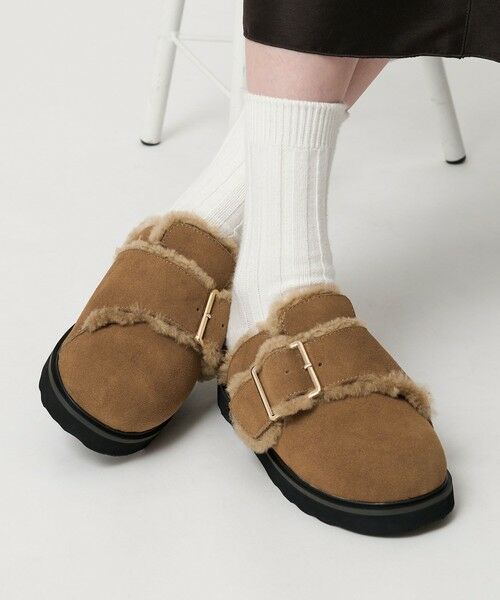 BEAUTY&YOUTH UNITED ARROWS / ビューティー&ユース ユナイテッドアローズ サンダル | ＜MOHI...＞スエード ビッグベルト ボストンサンダル | 詳細1