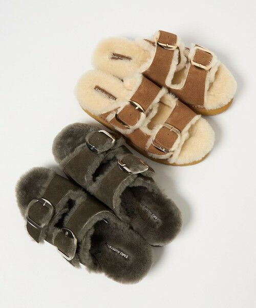 BEAUTY&YOUTH UNITED ARROWS / ビューティー&ユース ユナイテッドアローズ サンダル | 【別注】＜EMU Australia＞ムートン バックル サンダル | 詳細13