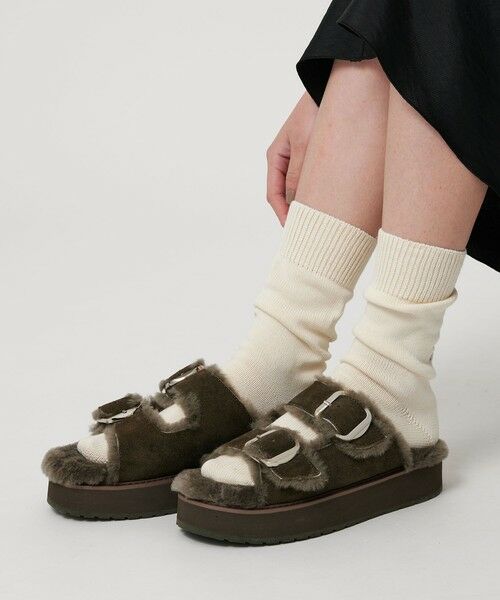 BEAUTY&YOUTH UNITED ARROWS / ビューティー&ユース ユナイテッドアローズ サンダル | 【別注】＜EMU Australia＞ムートン バックル サンダル | 詳細2