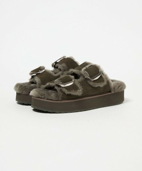 BEAUTY&YOUTH UNITED ARROWS / ビューティー&ユース ユナイテッドアローズ サンダル | 【別注】＜EMU Australia＞ムートン バックル サンダル | 詳細5