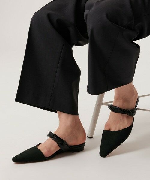 BEAUTY&YOUTH UNITED ARROWS / ビューティー&ユース ユナイテッドアローズ サンダル | スエードライク ツイスト ストラップ ミュール | 詳細1