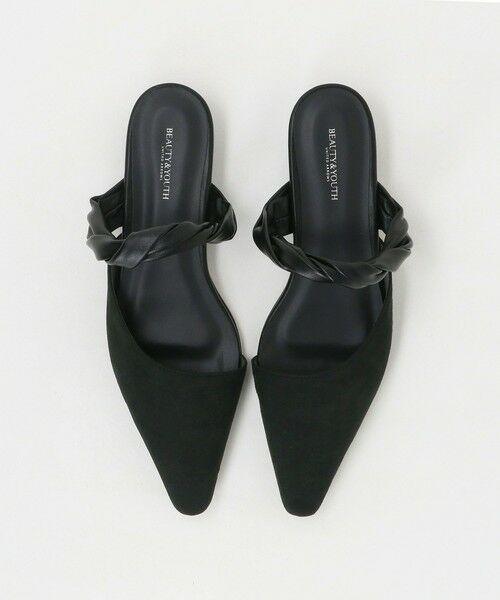 BEAUTY&YOUTH UNITED ARROWS / ビューティー&ユース ユナイテッドアローズ サンダル | スエードライク ツイスト ストラップ ミュール | 詳細7