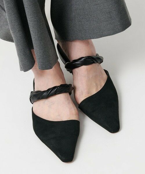 BEAUTY&YOUTH UNITED ARROWS / ビューティー&ユース ユナイテッドアローズ サンダル | スエードライク ツイスト ストラップ ミュール | 詳細3