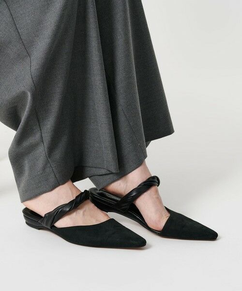 BEAUTY&YOUTH UNITED ARROWS / ビューティー&ユース ユナイテッドアローズ サンダル | スエードライク ツイスト ストラップ ミュール | 詳細5