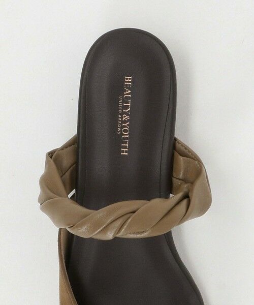 BEAUTY&YOUTH UNITED ARROWS / ビューティー&ユース ユナイテッドアローズ サンダル | スエードライク ツイスト ストラップ ミュール | 詳細18