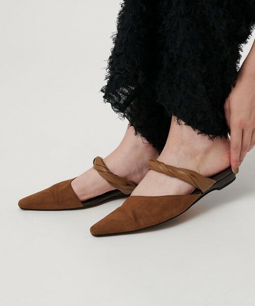 BEAUTY&YOUTH UNITED ARROWS / ビューティー&ユース ユナイテッドアローズ サンダル | スエードライク ツイスト ストラップ ミュール | 詳細10