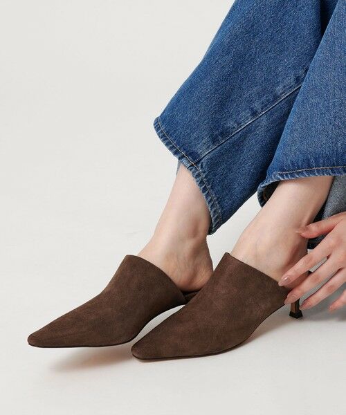 BEAUTY&YOUTH UNITED ARROWS / ビューティー&ユース ユナイテッドアローズ サンダル | レザーライク ポインテッド ミュール | 詳細7