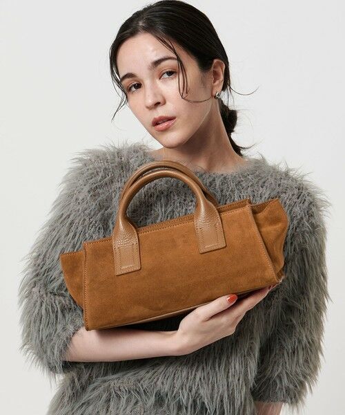 BEAUTY&YOUTH UNITED ARROWS / ビューティー&ユース ユナイテッドアローズ ハンドバッグ | ＜ELYSIR＞スエード ロングスクエア トートバッグ | 詳細1