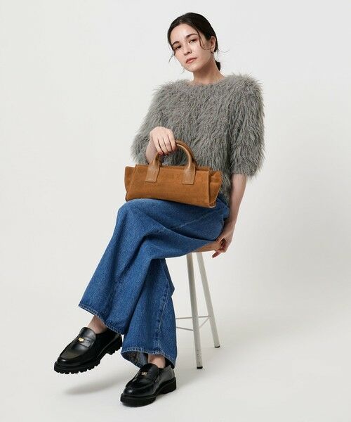 BEAUTY&YOUTH UNITED ARROWS / ビューティー&ユース ユナイテッドアローズ ハンドバッグ | ＜ELYSIR＞スエード ロングスクエア トートバッグ | 詳細3