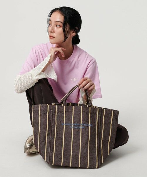BEAUTY&YOUTH UNITED ARROWS / ビューティー&ユース ユナイテッドアローズ トートバッグ | 【別注】＜beej＞ストライプ トートバッグ -2WAY- | 詳細3