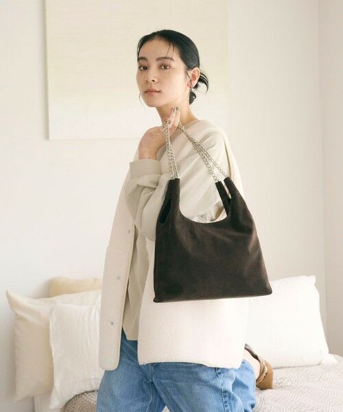BEAUTY&YOUTH UNITED ARROWS / ビューティー&ユース ユナイテッドアローズ ショルダーバッグ | スエードライク チェーン ショルダーバッグ | 詳細9