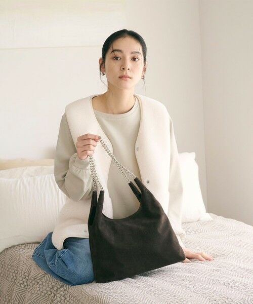 BEAUTY&YOUTH UNITED ARROWS / ビューティー&ユース ユナイテッドアローズ ショルダーバッグ | スエードライク チェーン ショルダーバッグ | 詳細10