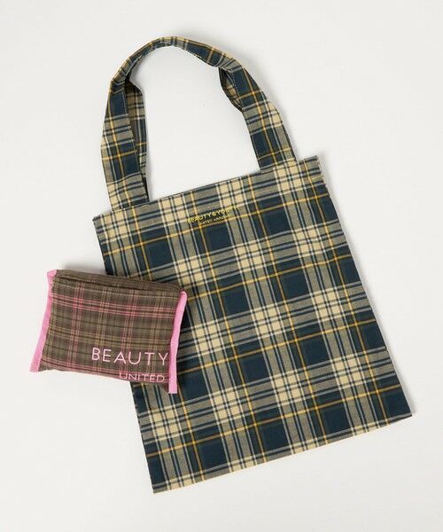 BEAUTY&YOUTH UNITED ARROWS / ビューティー&ユース ユナイテッドアローズ トートバッグ | チェック パッカブル トートバッグ | 詳細14