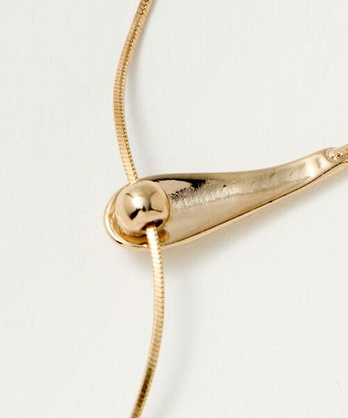 BEAUTY&YOUTH UNITED ARROWS / ビューティー&ユース ユナイテッドアローズ ネックレス・ペンダント・チョーカー | メタルドロップ スライダーネックレス | 詳細3