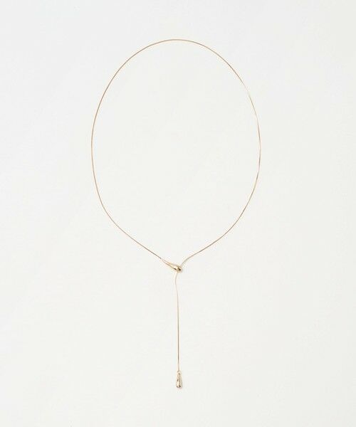 BEAUTY & YOUTH UNITED ARROWS/ビューティー&ユース ユナイテッドアローズ メタルドロップ スライダーネックレス GOLD FREE BEAUTY & YOUTH UNITED ARROWS/ビューティー&ユース ユナイテッドアローズ メタルドロップ スライダーネックレス GOLD FREE