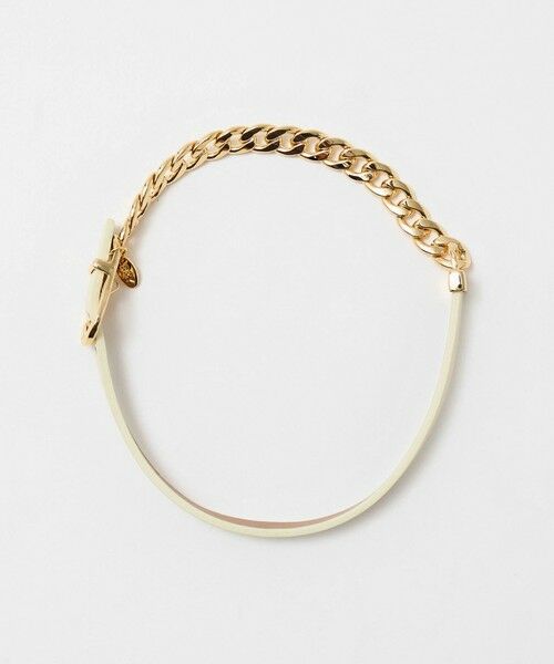 BEAUTY&YOUTH UNITED ARROWS / ビューティー&ユース ユナイテッドアローズ ブレスレット・バングル | メタルチェーン×レザーベルト ブレスレット | 詳細6