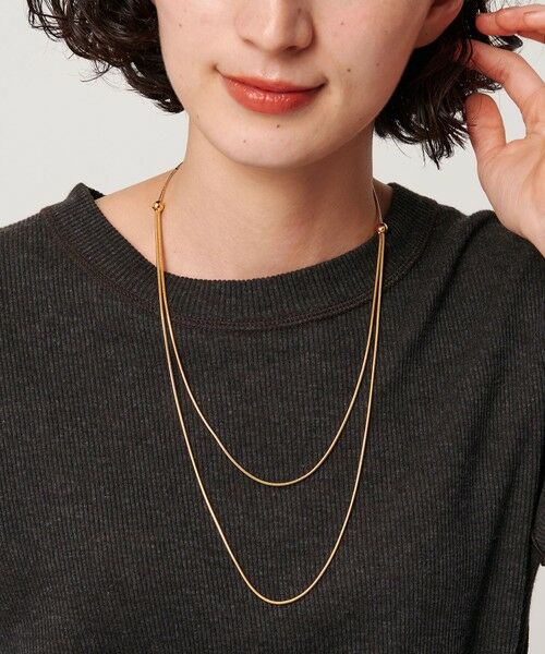 BEAUTY&YOUTH UNITED ARROWS / ビューティー&ユース ユナイテッドアローズ ネックレス・ペンダント・チョーカー | メタルボール スライダーネックレス | 詳細1