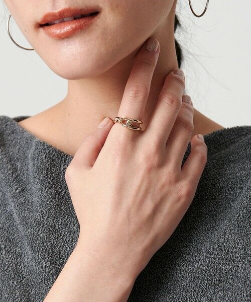 BEAUTY & YOUTH UNITED ARROWS/ビューティー&ユース ユナイテッドアローズ メタル ヒネリ ノットリング GOLD 13