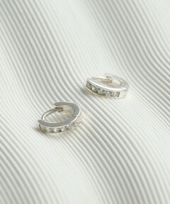 BEAUTY&YOUTH UNITED ARROWS / ビューティー&ユース ユナイテッドアローズ ピアス・イヤリング | ＜BAITS＞キュービックジルコニア ミニフープ ピアス