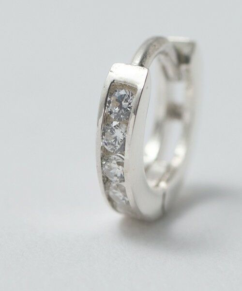 BEAUTY&YOUTH UNITED ARROWS / ビューティー&ユース ユナイテッドアローズ ピアス・イヤリング | ＜BAITS＞キュービックジルコニア ミニフープ ピアス | 詳細7