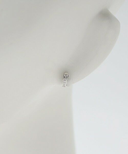 BEAUTY&YOUTH UNITED ARROWS / ビューティー&ユース ユナイテッドアローズ ピアス・イヤリング | ＜BAITS＞キュービックジルコニア ミニフープ ピアス | 詳細8