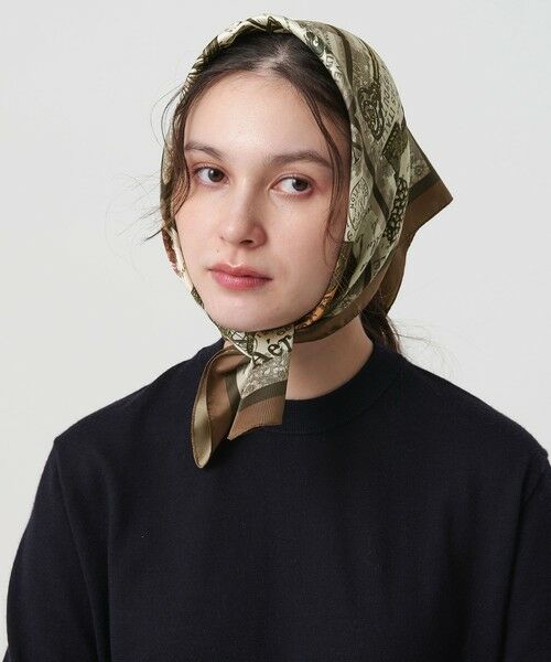 BEAUTY&YOUTH UNITED ARROWS / ビューティー&ユース ユナイテッドアローズ バンダナ・スカーフ | ＜AULENTTI＞ヴィンテージ プリント スカーフ | 詳細1