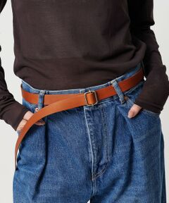 BEAUTY&YOUTH UNITED ARROWS / ビューティー&ユース ユナイテッドアローズ ベルト・サスペンダー | ＜ART BROWN＞レザー スクエアバックル ベルト