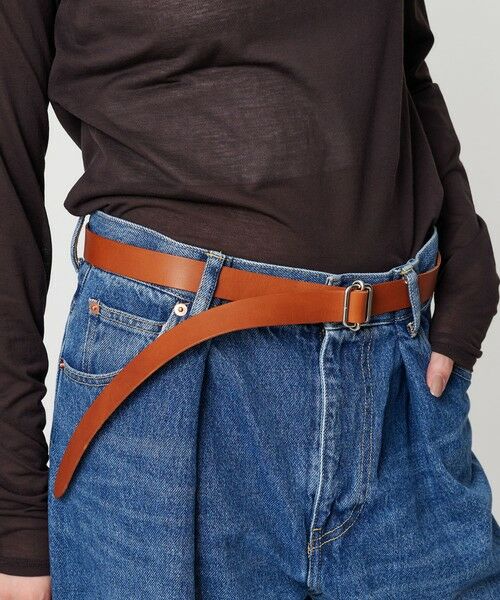 BEAUTY&YOUTH UNITED ARROWS / ビューティー&ユース ユナイテッドアローズ ベルト・サスペンダー | ＜ART BROWN＞レザー スクエアバックル ベルト | 詳細3