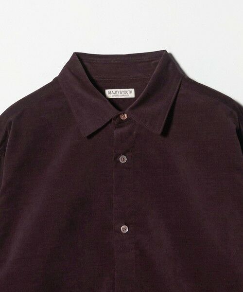 BEAUTY&YOUTH UNITED ARROWS / ビューティー&ユース ユナイテッドアローズ シャツ・ブラウス | ベルベティーン レギュラーシャツ FORM型 | 詳細4