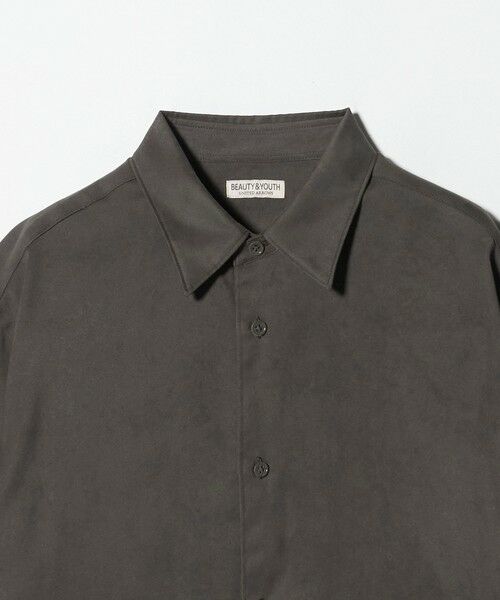 BEAUTY&YOUTH UNITED ARROWS / ビューティー&ユース ユナイテッドアローズ シャツ・ブラウス | スエード タッチ レギュラー シャツ FORM型 | 詳細9