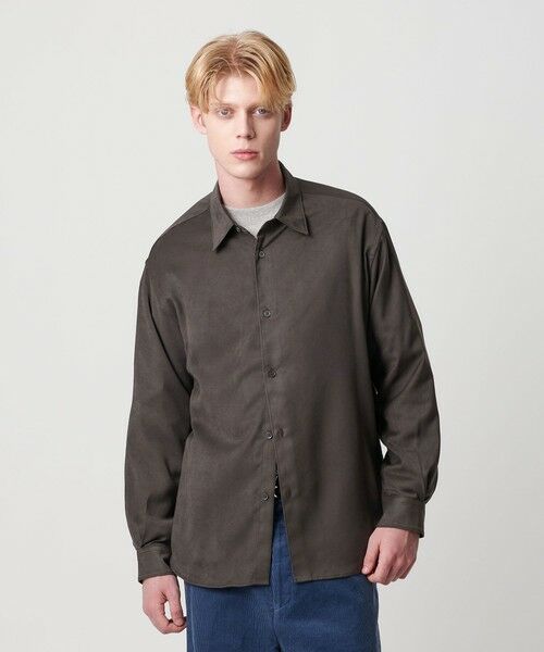 BEAUTY&YOUTH UNITED ARROWS / ビューティー&ユース ユナイテッドアローズ シャツ・ブラウス | スエード タッチ レギュラー シャツ FORM型 | 詳細3