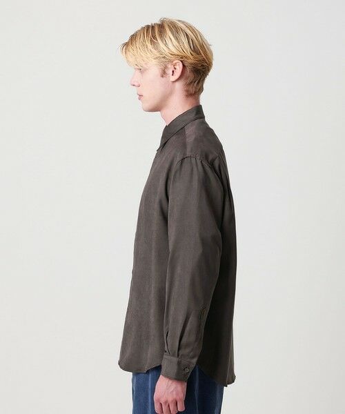 BEAUTY&YOUTH UNITED ARROWS / ビューティー&ユース ユナイテッドアローズ シャツ・ブラウス | スエード タッチ レギュラー シャツ FORM型 | 詳細5