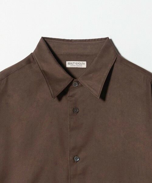 BEAUTY&YOUTH UNITED ARROWS / ビューティー&ユース ユナイテッドアローズ シャツ・ブラウス | スエード タッチ レギュラー シャツ FORM型 | 詳細15