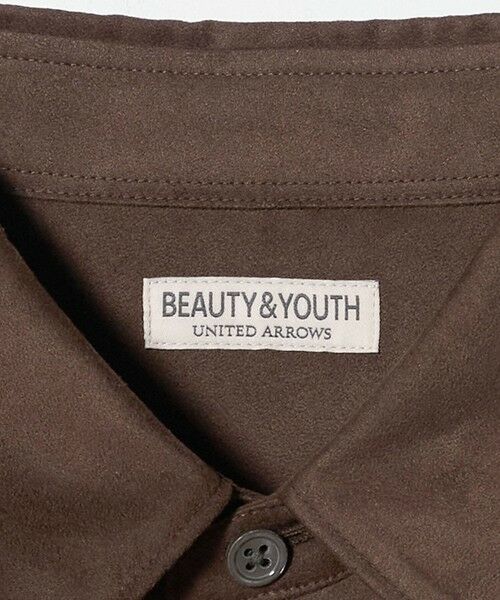 BEAUTY&YOUTH UNITED ARROWS / ビューティー&ユース ユナイテッドアローズ シャツ・ブラウス | スエード タッチ レギュラー シャツ FORM型 | 詳細18