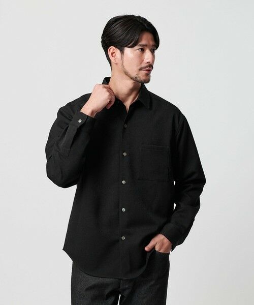 BEAUTY&YOUTH UNITED ARROWS / ビューティー&ユース ユナイテッドアローズ シャツ・ブラウス | 【WEB限定 WARDROBE SMART】ウールライク シャツ | 詳細5