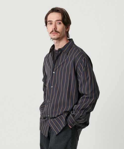 BEAUTY & YOUTH UNITED ARROWS/ビューティー&ユース ユナイテッドアローズ ネオ ピッチ ストライプ レギュラー シャツ FORM型 NAVY S BEAUTY & YOUTH UNITED ARROWS/ビューティー&ユース ユナイテッドアローズ ネオ ピッチ ストライプ レギュラー シャツ FORM型 NAVY S