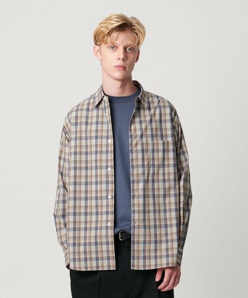 BEAUTY & YOUTH UNITED ARROWS/ビューティー&ユース ユナイテッドアローズ ファイン トラッド チェック レギュラー シャツ FORM型 BEIGE M BEAUTY & YOUTH UNITED ARROWS/ビューティー&ユース ユナイテッドアローズ ファイン トラッド チェック レギュラー シャツ FORM型 BEIGE M
