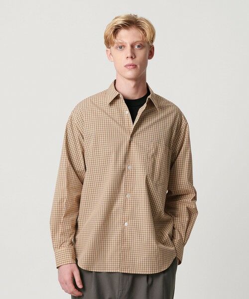 BEAUTY & YOUTH UNITED ARROWS/ビューティー&ユース ユナイテッドアローズ ファイン トラッド チェック レギュラー シャツ FORM型 CREAM XL BEAUTY & YOUTH UNITED ARROWS/ビューティー&ユース ユナイテッドアローズ ファイン トラッド チェック レギュラー シャツ FORM型 CREAM XL