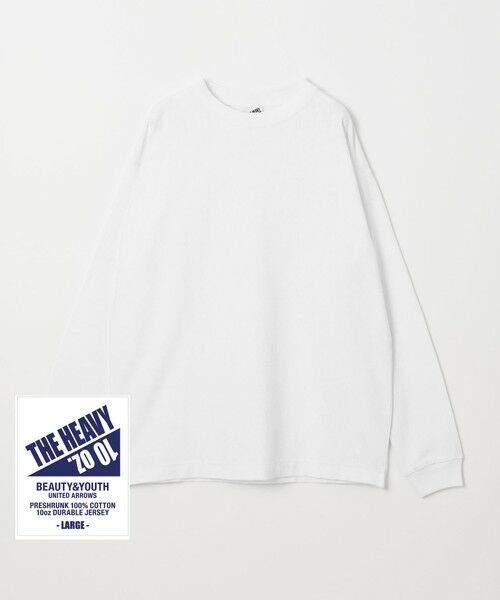 BEAUTY & YOUTH UNITED ARROWS/ビューティー&ユース ユナイテッドアローズ "THE HEAVY"10oz ヘビー ワイド クルーネック カットソー WHITE S BEAUTY & YOUTH UNITED ARROWS/ビューティー&ユース ユナイテッドアローズ "THE HEAVY"10oz ヘビー ワイド クルーネック カットソー WHITE S
