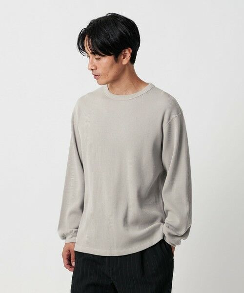 BEAUTY&YOUTH UNITED ARROWS / ビューティー&ユース ユナイテッドアローズ カットソー | ハイゲージ ガスコットン サーマル クルーネック カットソー | 詳細11