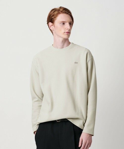 BEAUTY&YOUTH UNITED ARROWS / ビューティー&ユース ユナイテッドアローズ カットソー | ＜LACOSTE for BEAUTY&YOUTH＞ワントーン ロングスリーブ Tシャツ | 詳細1