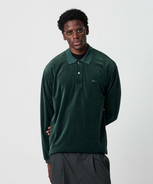 BEAUTY&YOUTH UNITED ARROWS / ビューティー&ユース ユナイテッドアローズ カットソー | ＜LACOSTE for BEAUTY&YOUTH＞ ベロア ポロシャツ | 詳細1